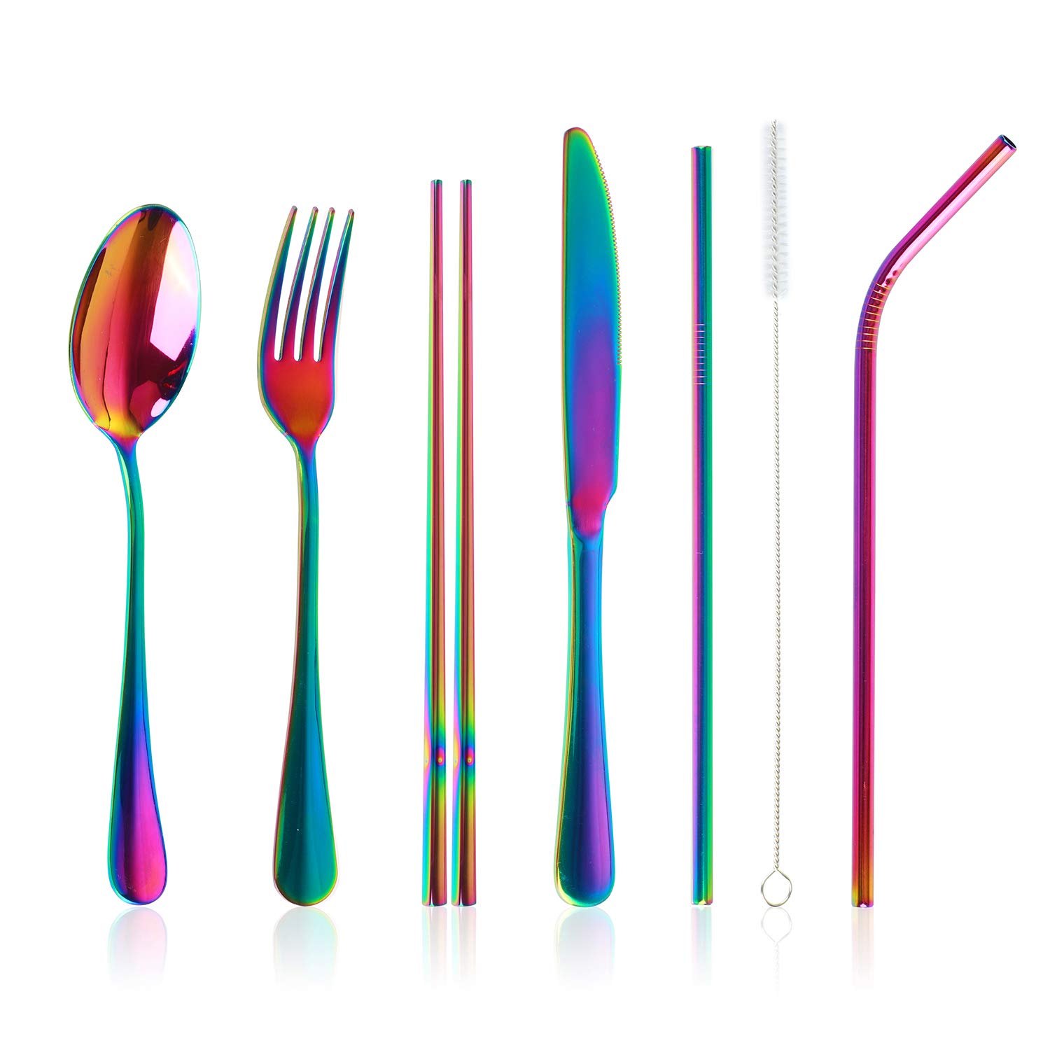 HAPPY HAMPERS REUSABLE PICNIC ACCESSORIES 12-pc Cutlery or 2 Sippy Straw Beakers